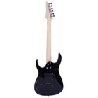 New Black Flame Type Maple Wood 24 Frets Beginner Electric Guitar Set