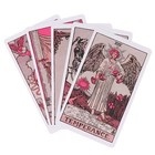 Pink Rider Waite Tarot Cards Deck Set For Beginners Prophecy Divination Deck