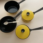 Vintage 60   s -70   s Mushroom Kitchen Pots   Pans Childs Toy Mcm W lids 6 Pieces 