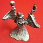 Vintage Spoontiques Pp598  Pewter Miniature Wizard Holding A Skull   Torch 1987