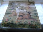French Dog Gorgeous Tapestry  Unused Old Stock Nice Scene  19 5   X 19 5    3