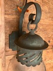 Vintage Patina Copper Arts   Crafts Mission Style Glass Wall Mount Porch Light