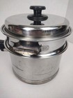 Lifetime T304 Usa Waterless Cookware Stainless Double Boiler 3pc Lid Pot Insert