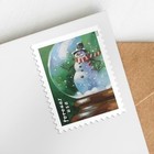 2023 Snow Globes  5 Booklets  100 Total Stamps  First Class Forever Postage New