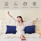 Body Pillow Cover  Ultra Soft Microfiber Long Pillowcase  Envelope Navy Blue