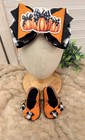 Falla Season Is Here  Handmade Pumpkin Themed Baby Headband And Shoes Set 