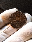 Superb  Medieval Templar Coin In Silver diameter 20mm   Kindomg Of Castelle