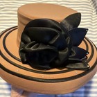 Womens Kentucky Derby Church Hat Dress Fascinator Bridal Tea Party Hats Tan Bl