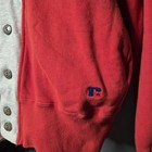 Vintage 1990s Russell Athletic Red Cardigan With Gray Trim - Size M Made In Usa