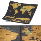 World Gift New Deluxe Map Personalized Large Scratch Off Poster Travel World Toy