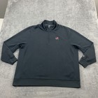 Georgia Bulldogs Mens Xxl Nike 1 4 Zip Pullover Performance Stretch Black Dawgs