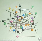 1000 1 1 2   Assorted Color Plastic Pearl Head Dress Maker Corsage Pins