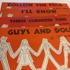 Guys And Dolls 8 Selections From The Musical Vintage Sheet Music