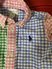 Ralph Lauren Baby Romper One-piece 9m Multicolor Gingham Short Sleeve Collared