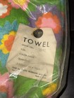 Vintage Sears   Roebuck Retro Towel Hippie Flower Power Mcm 1960s Nos