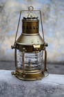 Brass Antique Anchor Oil Lamp Nautical Maritime Ship Boat Light Lantern D  cor