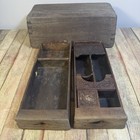 Antique Malaysian Fisherman   s Box    kotak Ke Laut    Hand Carved Tackle Box