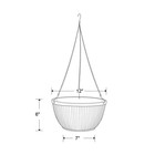 Southern Patio Westlake Planter Rustic Galvanized 12  Hanging Basket