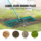 Lawn Leveling Rake 30 x10  Level Lawn Tool With 78  Steel Extended Handle