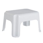 Rubbermaid Durable Plastic Step Stool W  300-lb Weight Capacity  White  2-pack 