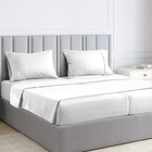  Pure 100  Luxury Cotton Bed Sheets White  1000 Thread Split King New White