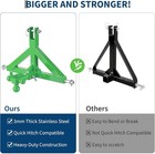 3-point Quick Trailer Hitch 2  Receiver For Cat 1 Tractors W  Towing Hook   Ball