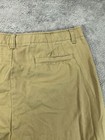 Lands End Boys 18 Husky Khaki Pants 34w 29l School Adjustable Waist Flat Twill
