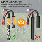 2pack Airsoft Battery 11 1v Nunchuck 3100mah Lithium Lipo Battery Rechargeable
