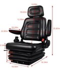 Forklift Tractor Seat Suspension Adjustable Backrest Armrest Safety Belt New Us