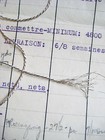 4 Yd Vintage antique French Silver Metallic Rope Cord Trim 1 32  Lampshade 