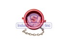 Fire Hose Hydrant Plug And Chain   1-1 2  Male Nst nh   Polycarbonate   Red