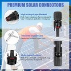 Lot Solar Cable Connectors 4mm-6mm 30amp Waterproof Solar Panel Wire Joiners Us