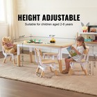 Kids Table And 4 Chairs Set Height Adjustable Kids Craft And Play Table