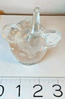 Art Glass Clear Elephant Figurine Art Glass Controlled Bubble Circus Paperweight