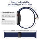Braided Stretchy Band Compatible With Apple Watch Bands 44mm 45mm 46mm 49mm W   
