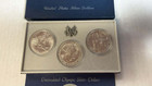 1983 P D S Olympics Commemorative Uncirculated Silver Dollar Set Of 3