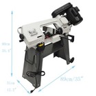 Horizontal vertical Bandsaw Metal Cutting Band Saw Machine With Caster 3 Speeds