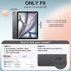 Case For Ipad Air 13-inch M3 m2  2025 2024   Slim Stand Hard Back Shell Cover