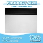 Tulle Fabric Rolls  54 Inch By 10 Yards Fabric Spool Tulle  Black