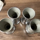 Lot Of 4 Vintage Chrome Finish Metal Dixie Cup Ice Cream Snow Cone Holder  8727