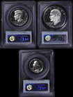 1976-s Silver Bicentennial 3 Coin Set Pcgs Gem Proof Signed By Designers