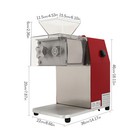 Electric Meat Cutting Machine Shredding Cutter Slicer W  3 5mm Blade Commercial