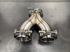 2-1 Vband Merge Collector 3 5  To 3   065 304 Stainless Tig Welded Turbo Exhaust