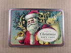 Cavallini   Co  Christmas Santa Glittered Gift Tag Set