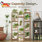 Plant Stand Indoor Outdoor Tall Plant Shelf For Multiple Plants Pots Wood Flower