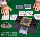 Card Shuffler 2 4 6 Deck  Automatic Electric Playing Card Shuffler  Battery Oper