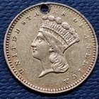 Love Token  n D  On Indian Princess Head One Dollar Gold  1  68201