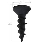 100 Pack  6 X 1 2  Flat Head Phillips Coarse Thread Small Black Screws Mdf