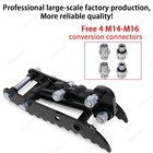 L-shaped 3-holes Bracket Hydraulic Thumb Clip Fits Mini Excavators Attachments