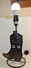 Vintage 9 5 X 16 X5  Rustic Children s Old Western Themed Lamp